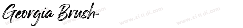 Georgia Brush字体转换